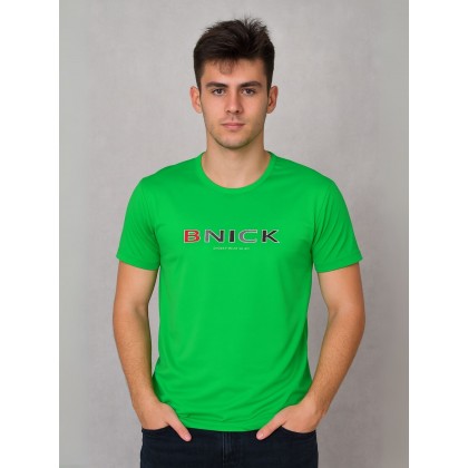 تيشيرت بأكمام قصيرة للشباب لون أخضر