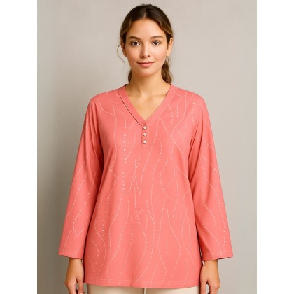 بلوزة بأكمام طويلة للنساء