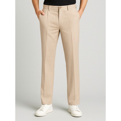 بنطلون كاجوال رجالي لون بيج