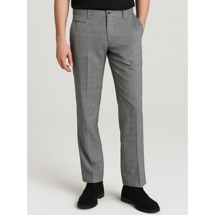 بنطلون كاجوال رجالي لون رمادي