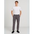بنطلون كاجوال مخطط رجالي لون أسود