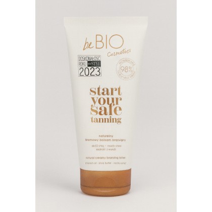 لوشن تسمير الجسم الكريمي الطبيعي beBIO – 200 مل