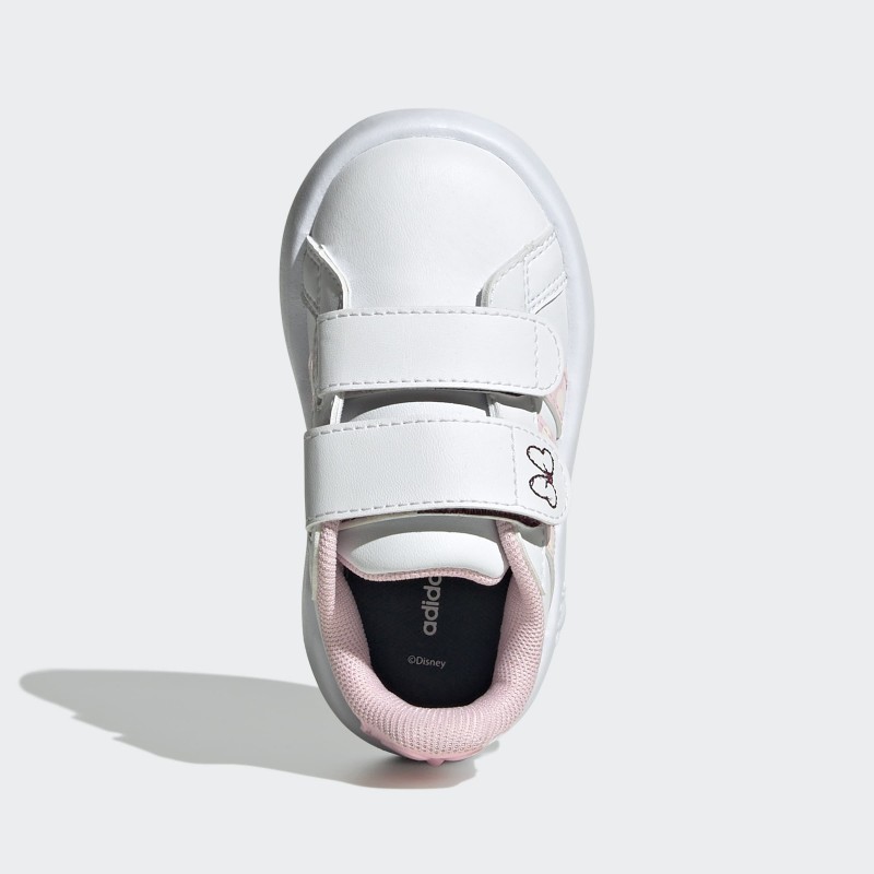 adidas Kids' x Disney Minnie Mouse Grand Court Shoes - White