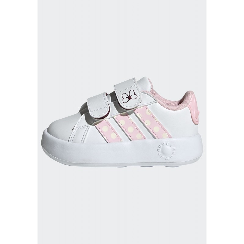 adidas Kids' x Disney Minnie Mouse Grand Court Shoes - White