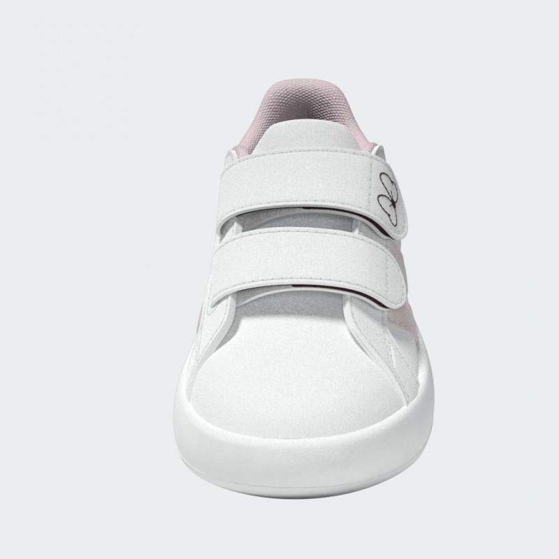adidas Kids' x Disney Minnie Mouse Grand Court Shoes - White