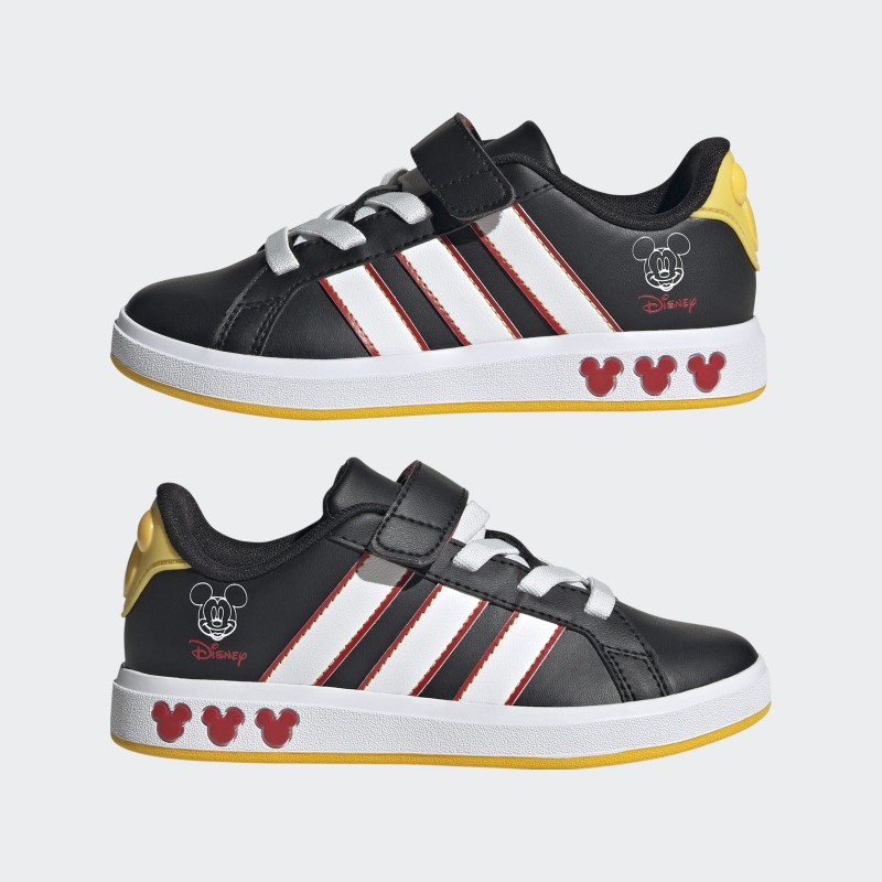 adidas Kids' Disney Mickey Mouse Grand Court Shoes - Black