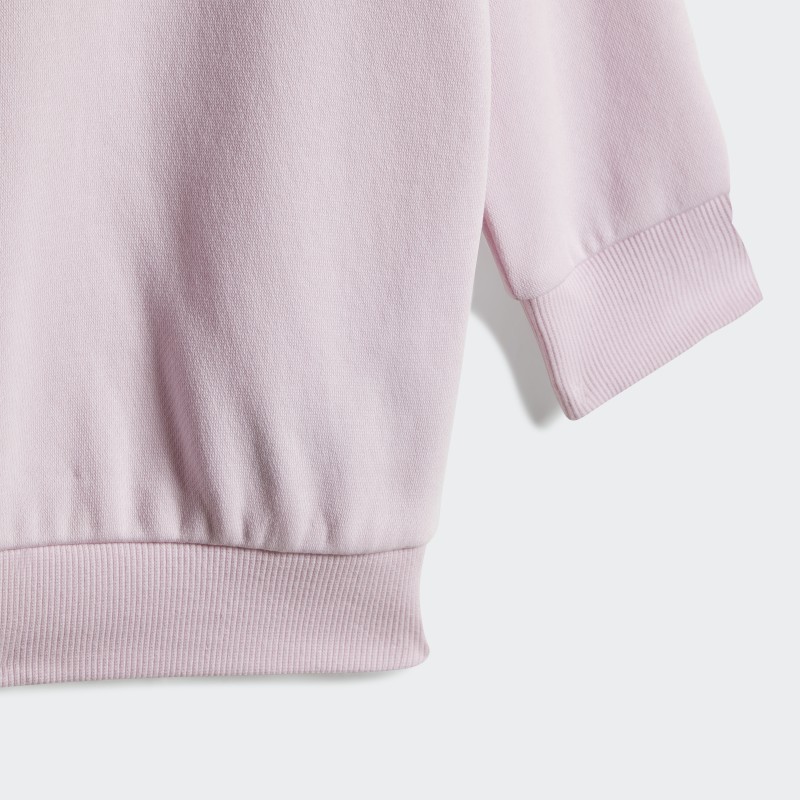 adidas Kids Hooded Fleece Jogger Set - Pink