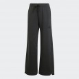 adidas Womens' ALL SZN Fleece Loose Wide-Leg Pants - Black