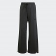 adidas Womens' ALL SZN Fleece Loose Wide-Leg Pants - Black
