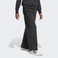 adidas Womens' ALL SZN Fleece Loose Wide-Leg Pants - Black