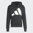 adidas Mens' Essentials Big Logo French Terry Hoodie - Black