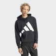 adidas Mens' Essentials Big Logo French Terry Hoodie - Black