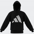 adidas Mens' Essentials Big Logo French Terry Hoodie - Black
