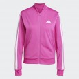adidas Womens' Essentials 3-Stripes Track Suit - Pink