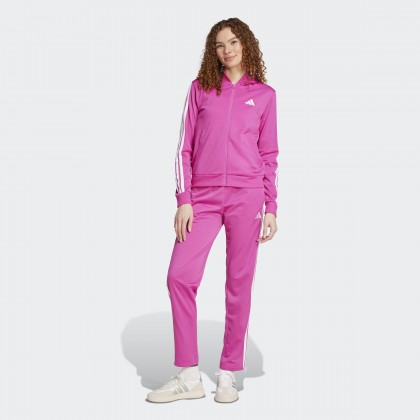 adidas Womens' Essentials 3-Stripes Track Suit - Pink