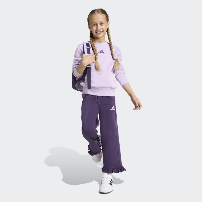 adidas Kids' Girl Fleece Jogger Set - Purple