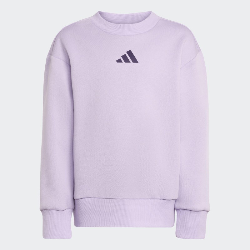 adidas Kids' Girl Fleece Jogger Set - Purple