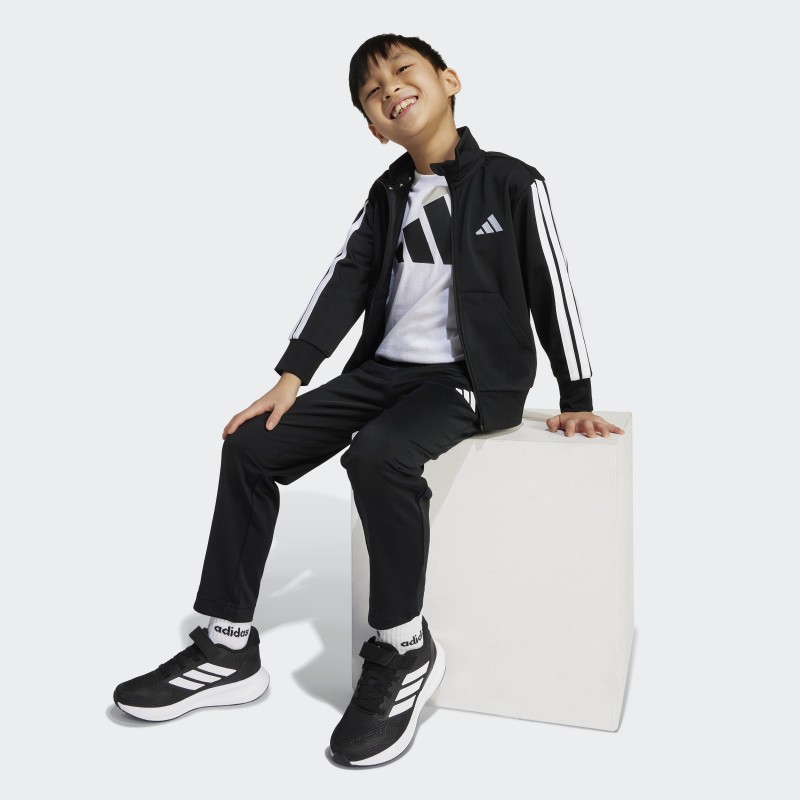 adidas Kids' Unisex Essentials Climacool Track Suit - Black