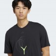 adidas Men's Tennis 3 Rackets Graphic Tee - Black