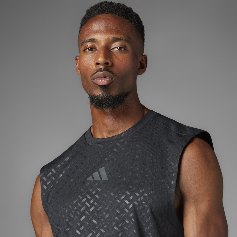 adidas Men's 3-Stripes Power Tank Top - Black