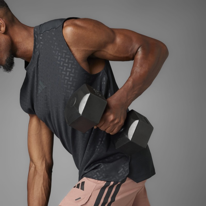 adidas Men's 3-Stripes Power Tank Top - Black