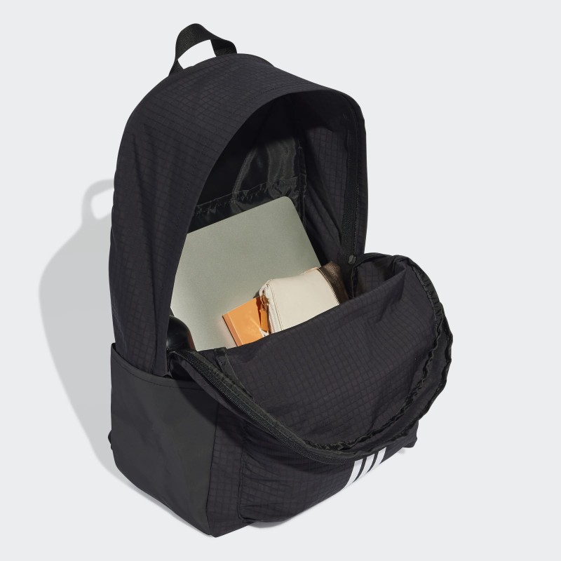 adidas Unisex' Essentials 3 Stripes Backpack - Black
