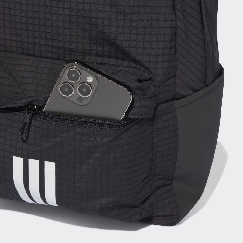 adidas Unisex' Essentials 3 Stripes Backpack - Black