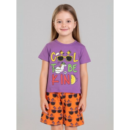 طقم أطفال قطعتين شورت + تيشيريت