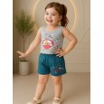 طقم أطفال قطعتين شورت + تيشيريت