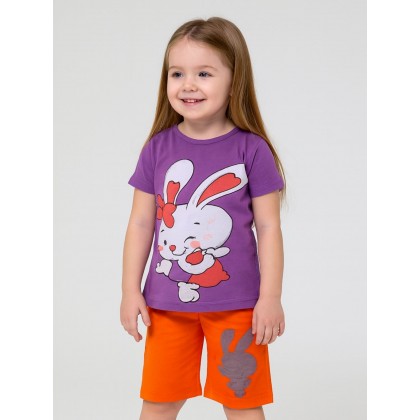 طقم أطفال قطعتين شورت + تيشيريت