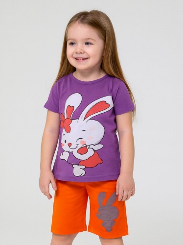 طقم أطفال قطعتين شورت + تيشيريت