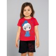 طقم أطفال قطعتين شورت + تيشيريت