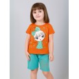 طقم أطفال قطعتين شورت + تيشيريت