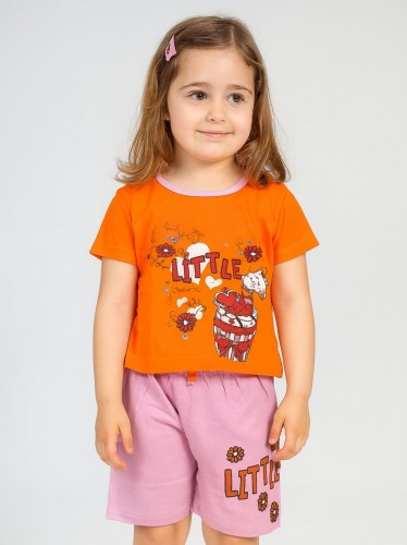 طقم أطفال قطعتين شورت + تيشيريت