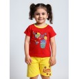 طقم أطفال قطعتين شورت + تيشيريت