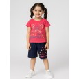 طقم أطفال قطعتين شورت + تيشيريت