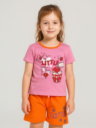طقم أطفال قطعتين شورت + تيشيريت