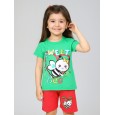 طقم أطفال بناتي تيشيرت + شورت