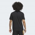 adidas Mens' Basketball Gallery Graphic Tee - Black