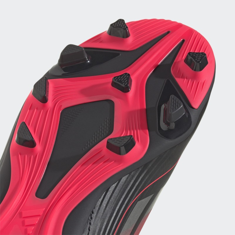 adidas Kids' F50 Club Hook-and-Loop Firm/Multi-Ground Boots - Black