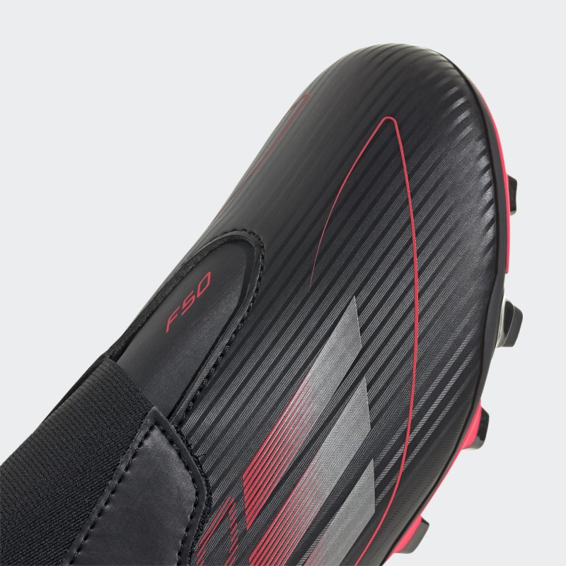 adidas Kids' F50 Club Hook-and-Loop Firm/Multi-Ground Boots - Black