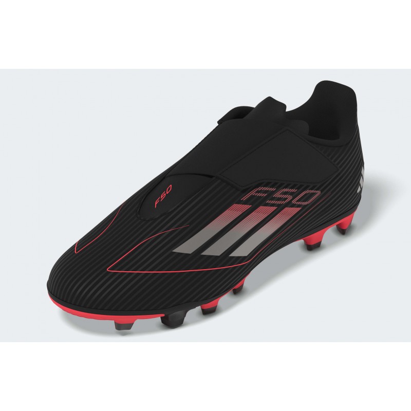 adidas Kids' F50 Club Hook-and-Loop Firm/Multi-Ground Boots - Black