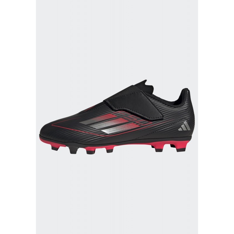 adidas Kids' F50 Club Hook-and-Loop Firm/Multi-Ground Boots - Black