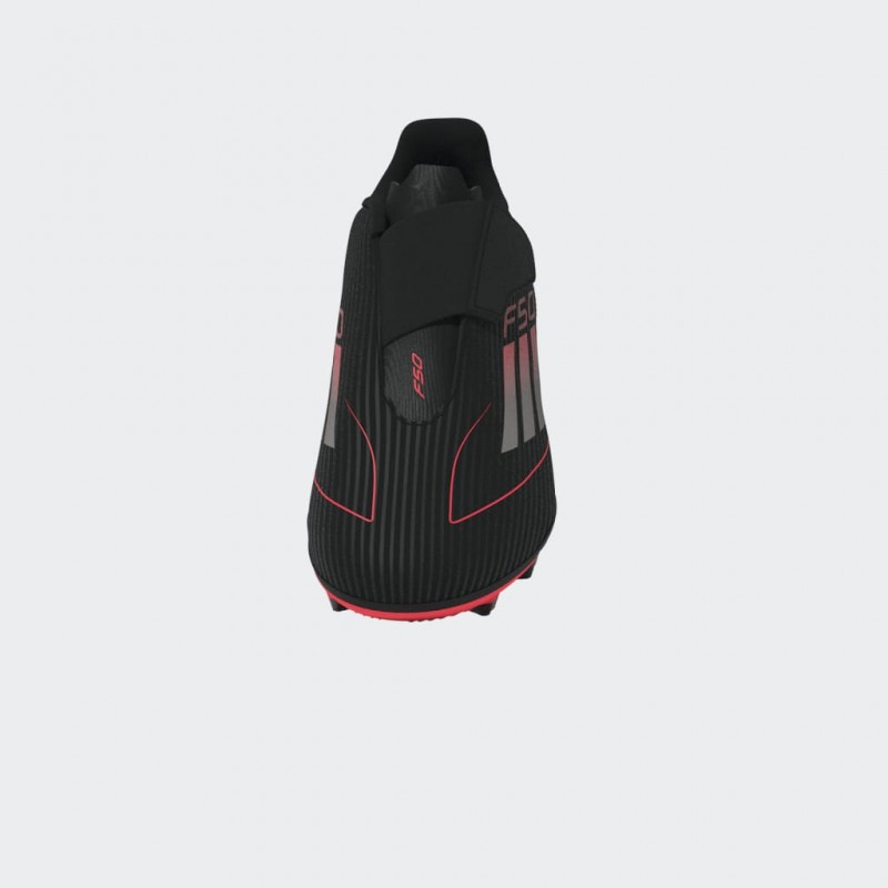 adidas Kids' F50 Club Hook-and-Loop Firm/Multi-Ground Boots - Black