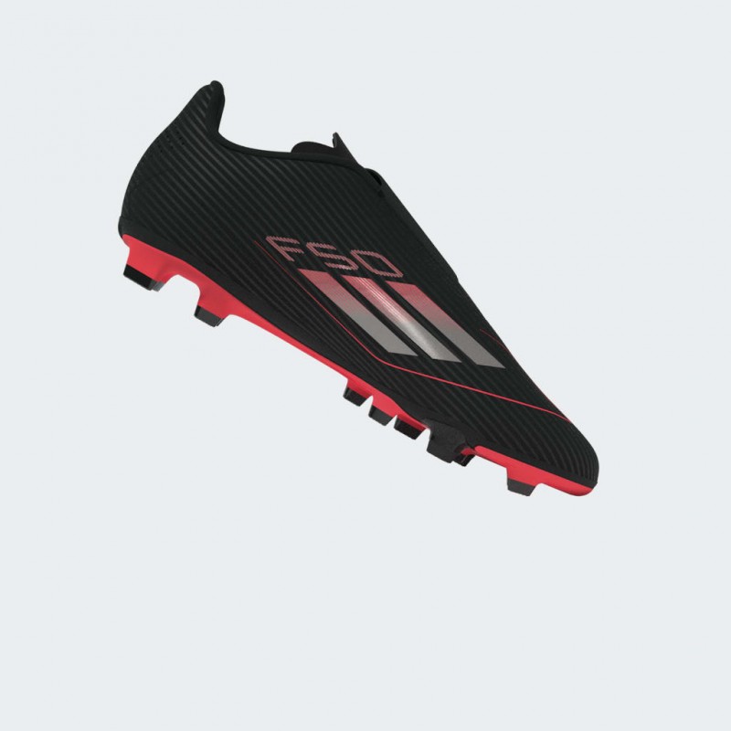 adidas Kids' F50 Club Hook-and-Loop Firm/Multi-Ground Boots - Black