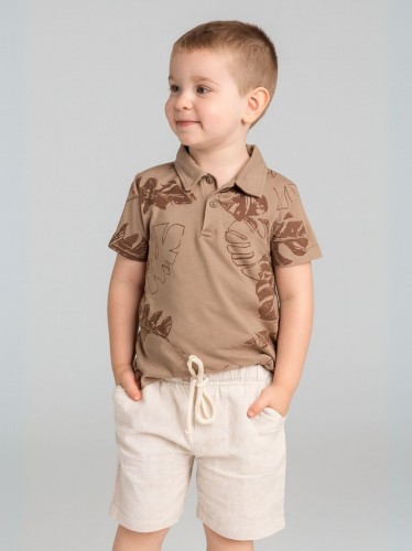 طقم ولادي قطعتين شورت وبلوزة