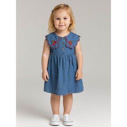 فستان بناتي لون كحلي