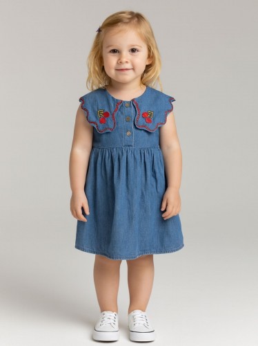 فستان بناتي لون كحلي