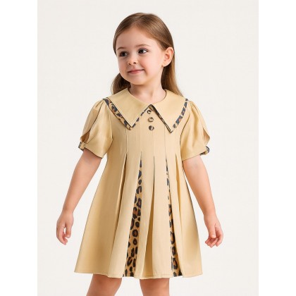 فستان بناتي لون كموني