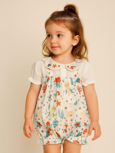 فستان بناتي مع رسومات